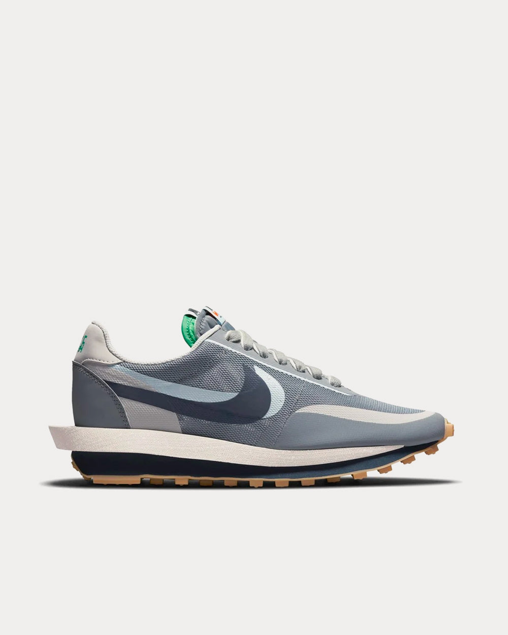 Nike x Sacai Unisex x CLOT LDWaffle Obsidian Grey Low Top Sneakers