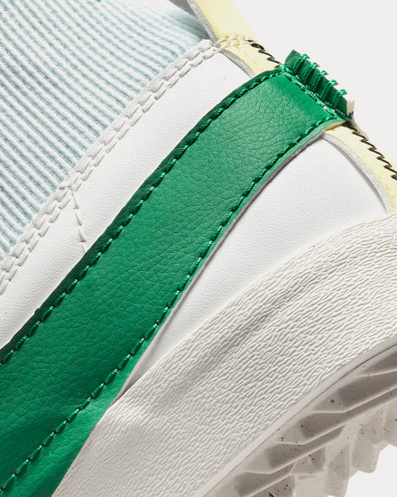 Nike Blazer Mid '77 Jumbo Summit White / Blackened Blue / Citron Tint / Malachite High Top Sneakers - 5