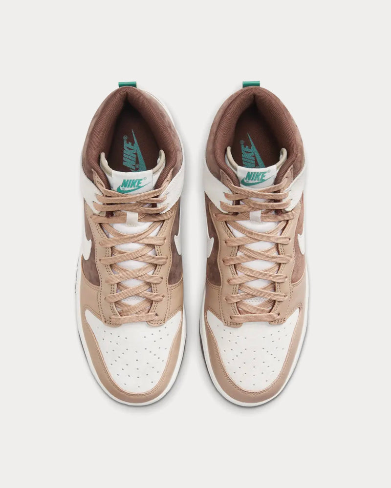 Nike Dunk High Retro Premium Light Chocolate High Top Sneakers - 2