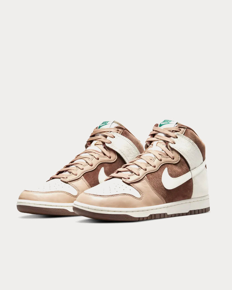 Nike Dunk High Retro Premium Light Chocolate High Top Sneakers - 3