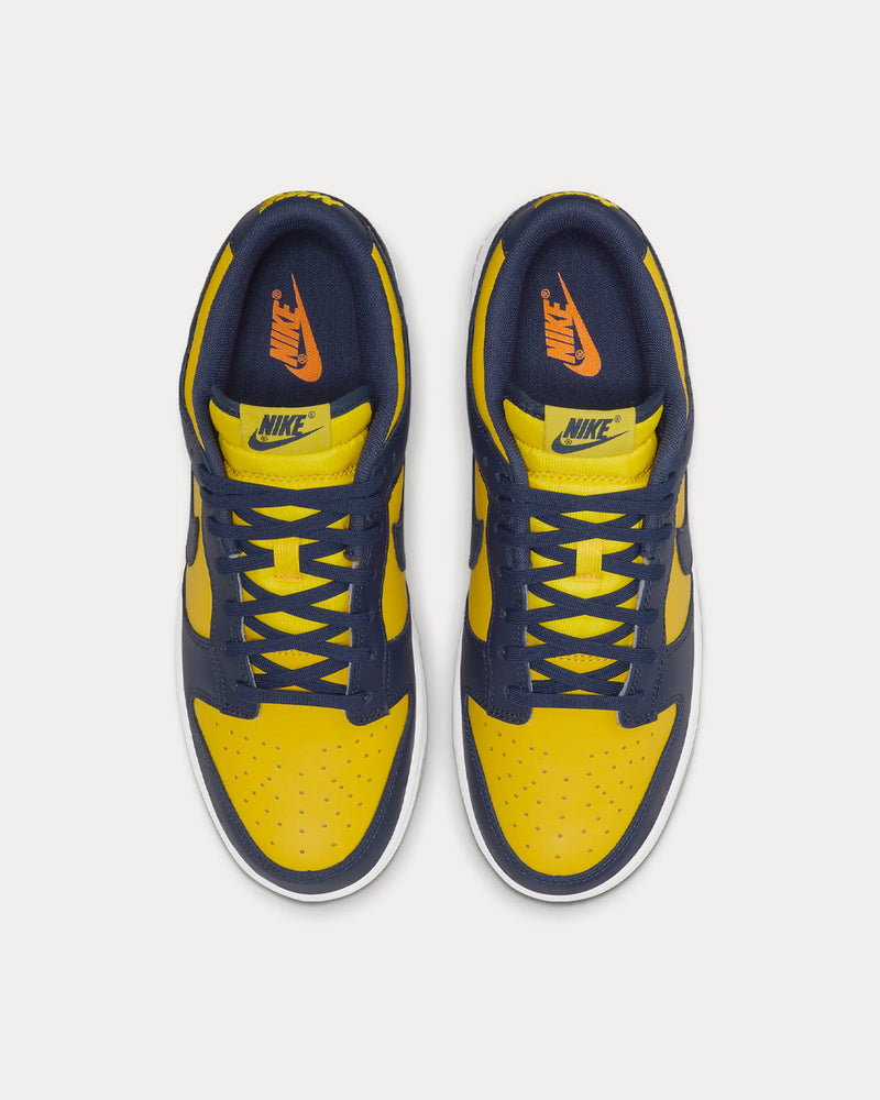 Nike Dunk Low Retro Varsity Maize / White / Total Orange / Midnight Navy Low Top Sneakers - 2