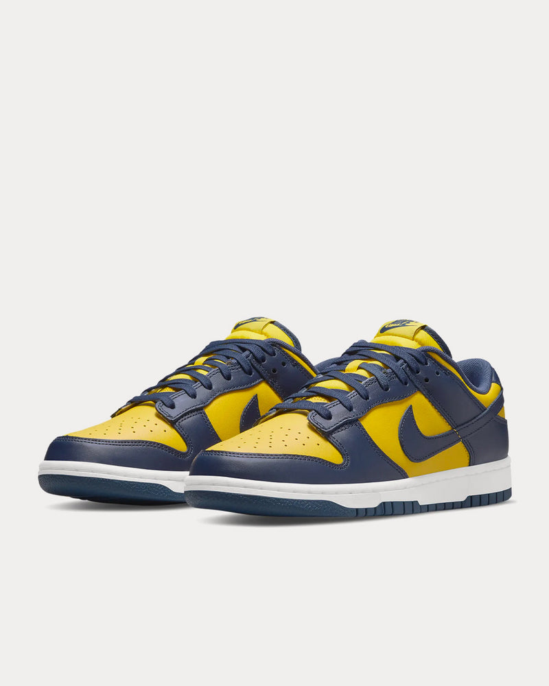 Nike Dunk Low Retro Varsity Maize / White / Total Orange / Midnight Navy Low Top Sneakers - 3