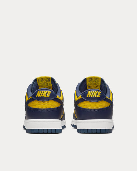 Nike Dunk Low Retro Varsity Maize / White / Total Orange / Midnight Navy Low Top Sneakers - 4