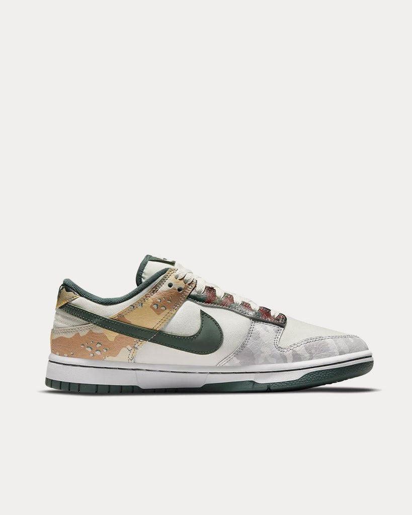 Nike Dunk Low SE Sail / Green / Orange Low Top Sneakers - Sneak in Peace