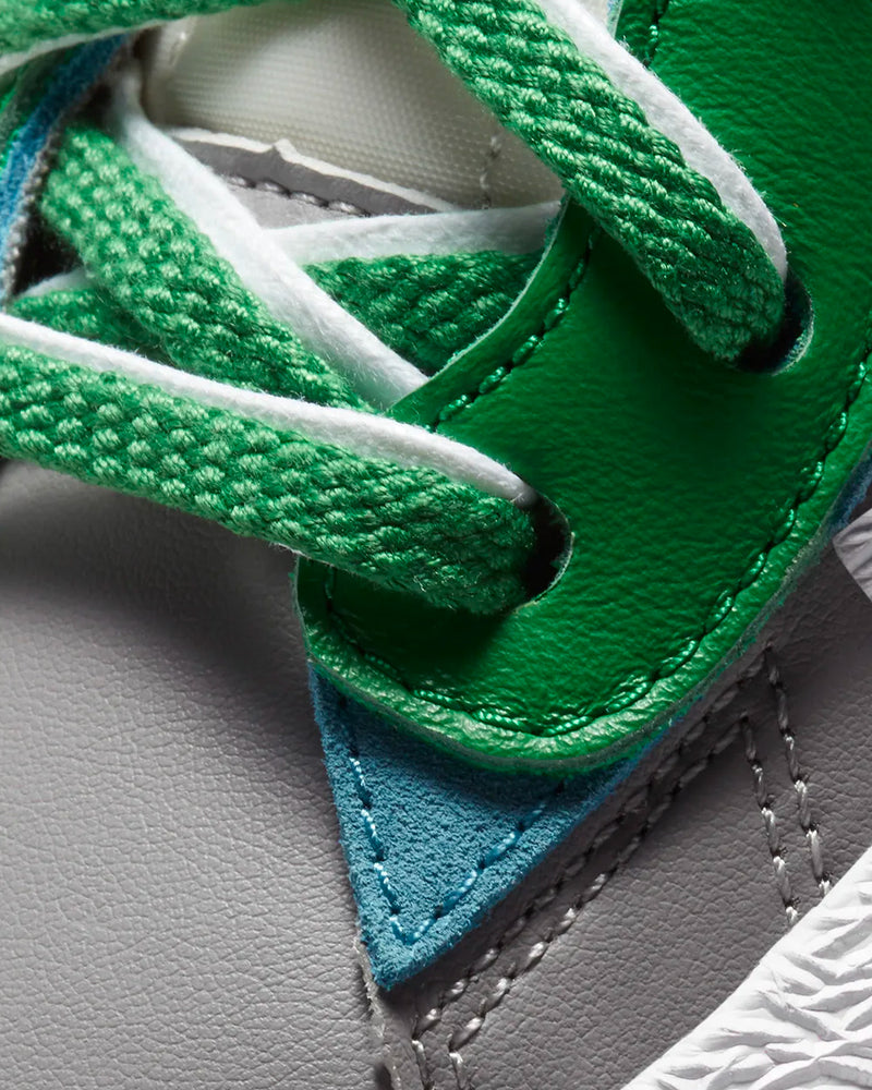 Nike x Sacai Blazer Low Medium Grey / Classic Green Low Top Sneakers - 4