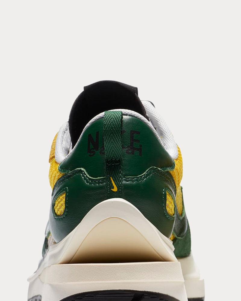 Nike x Sacai VaporWaffle Tour Yellow & Gorge Green-Sail Low Top Sneakers - 3