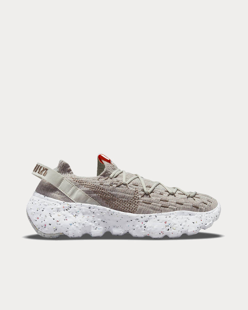 Nike Space Hippie 04 Light Bone / White / Orange / Olive Grey Low Top Sneakers - 1