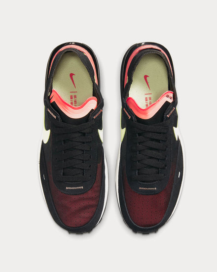 Nike Waffle One Black / Magic Ember / Crimson Bliss / Lime Ice Low Top Sneakers - 3