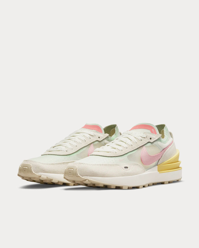 Nike Waffle One Seafoam / Sea Glass / Saturn Gold / Pink Glaze Low Top Sneakers - 2