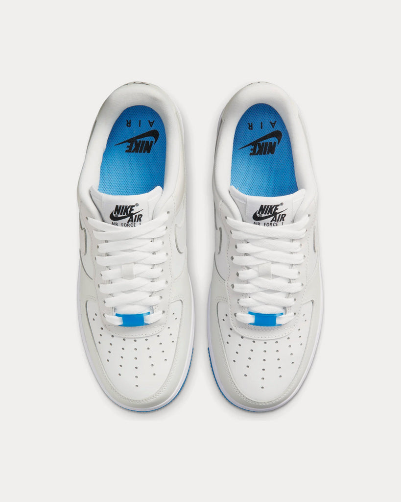 Nike Air Force 1 '07 LX White / University Blue / Black / White Low Top  Sneakers - Sneak in Peace