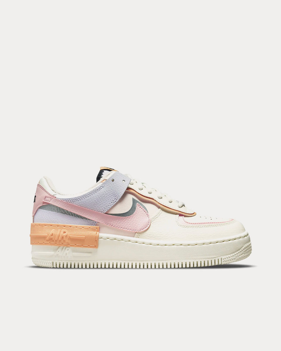 Nike Air Force 1 Shadow Sail Orange Chalk Dark Obsidian Pink Glaze Low Top Sneakers Sneak in Peace