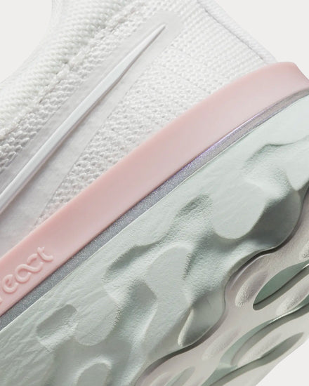 Nike React Infinity Run Flyknit 2 Platinum Tint / Barely Green / Metallic Silver / White Running Shoes - 6