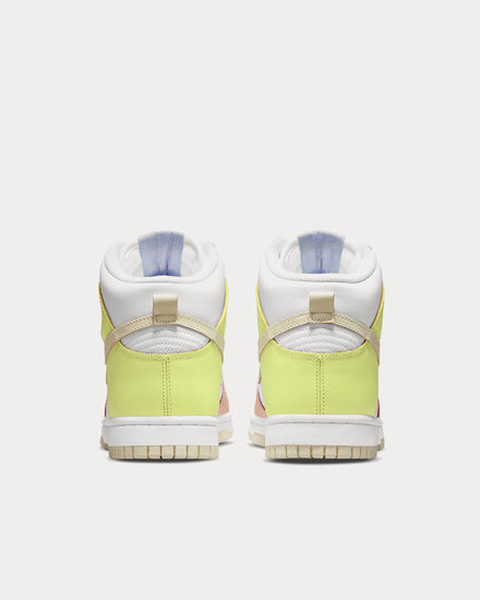 Nike Dunk High White / Light Lemon Twist / Pure Violet / Cashmere High Top Sneakers - 4