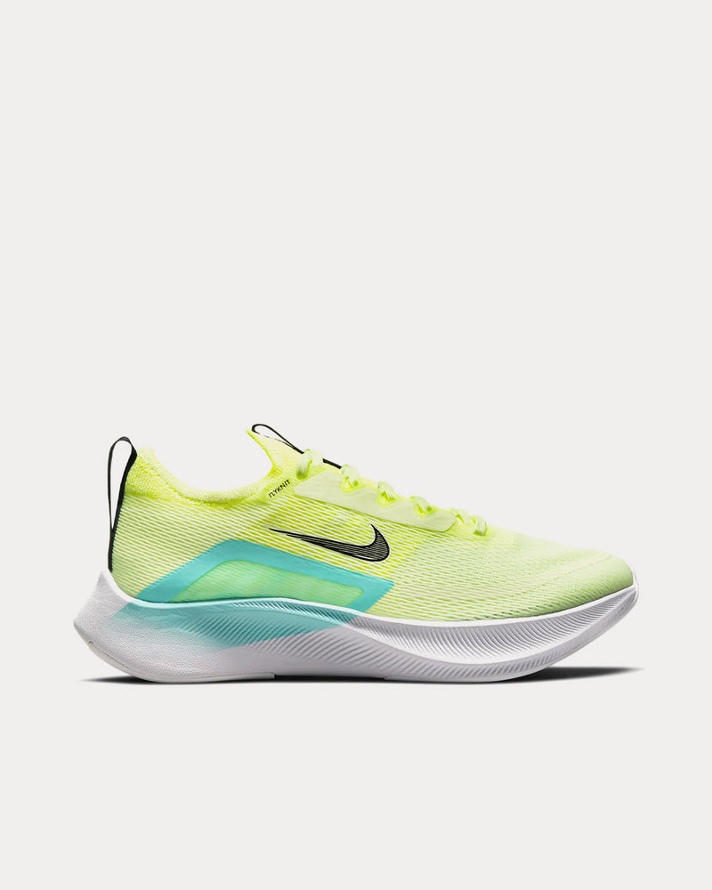 Nike Zoom Fly 4 Barely Volt / Dynamic Turquoise / Volt / Black Running Shoes - 1