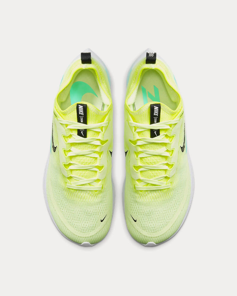 Nike Zoom Fly 4 Barely Volt / Dynamic Turquoise / Volt / Black Running Shoes - 2