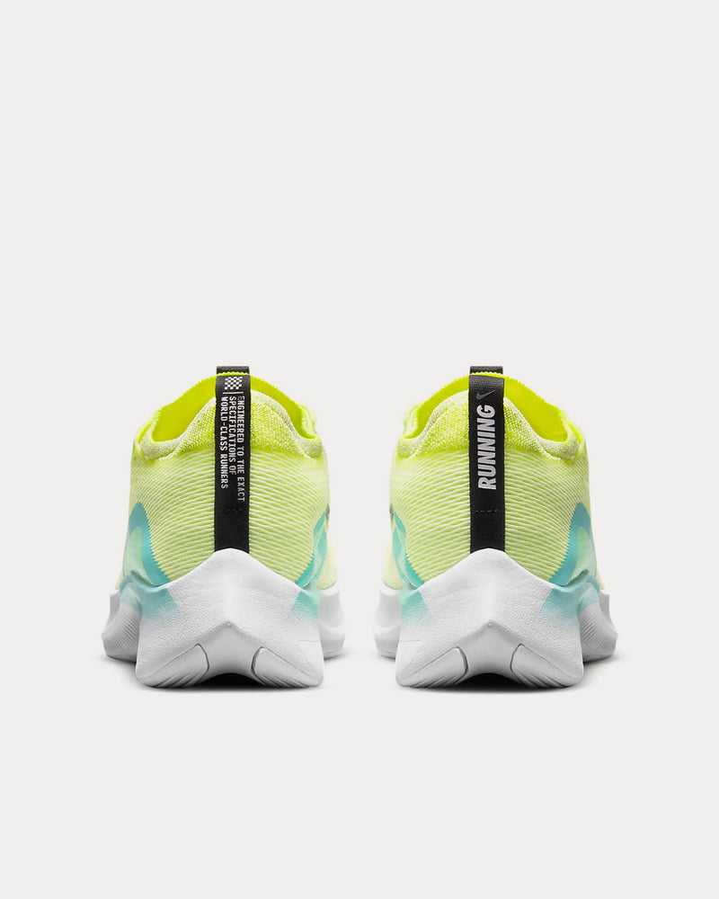 Nike Zoom Fly 4 Barely Volt / Dynamic Turquoise / Volt / Black Running Shoes - 4