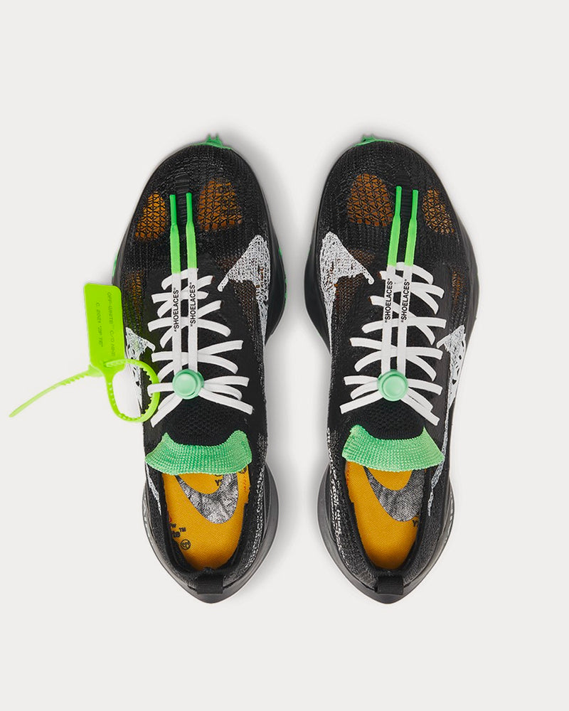 Nike x Off-White Air Zoom Tempo NEXT% Black / Scream Green Low Top Sneakers - 2