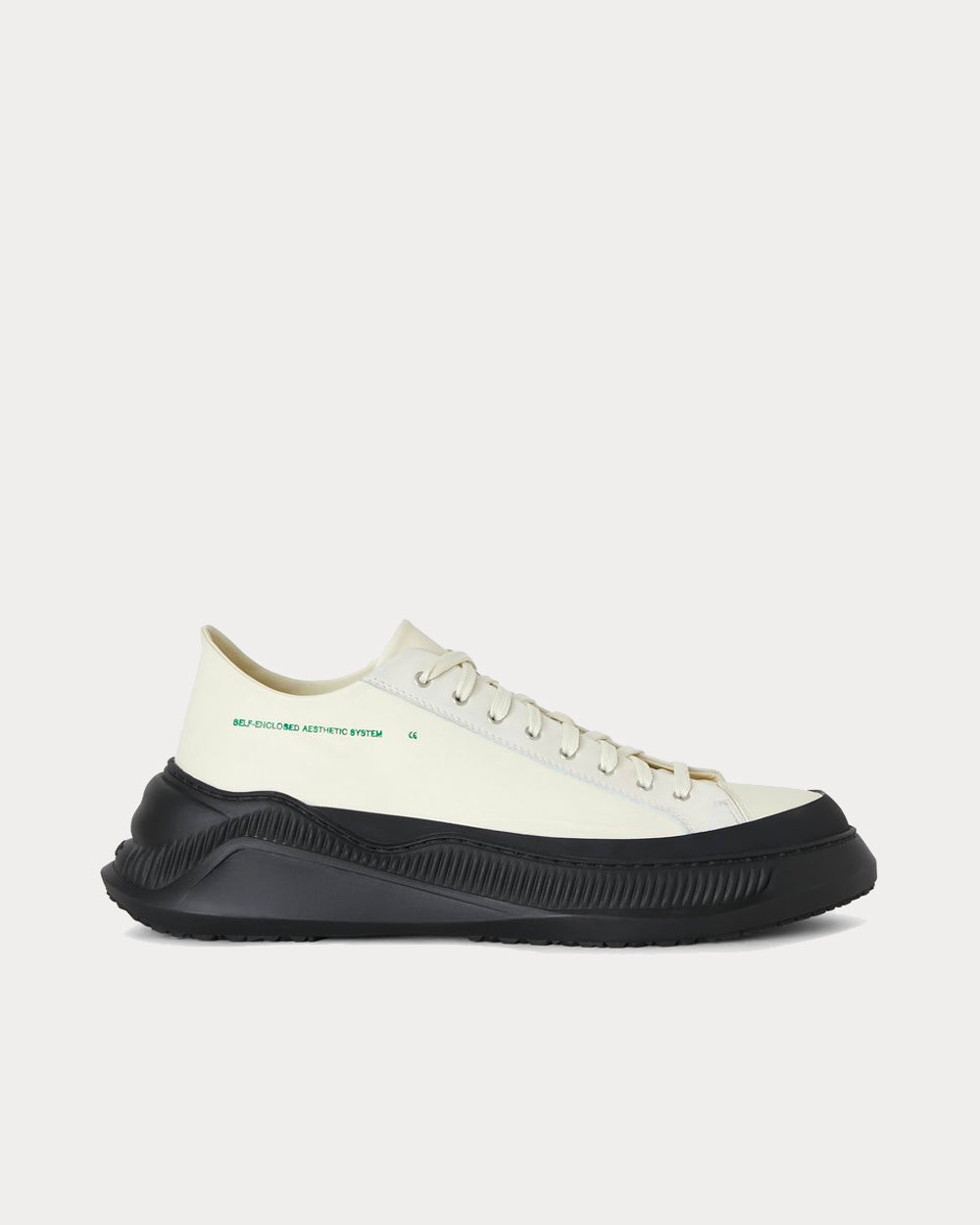 OAMC Men's Free Solo Low Natural White Low Top Sneakers