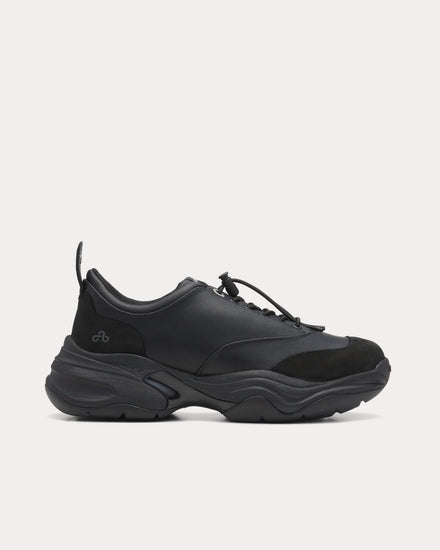 OAO Men's Auth Black Low Top Sneakers