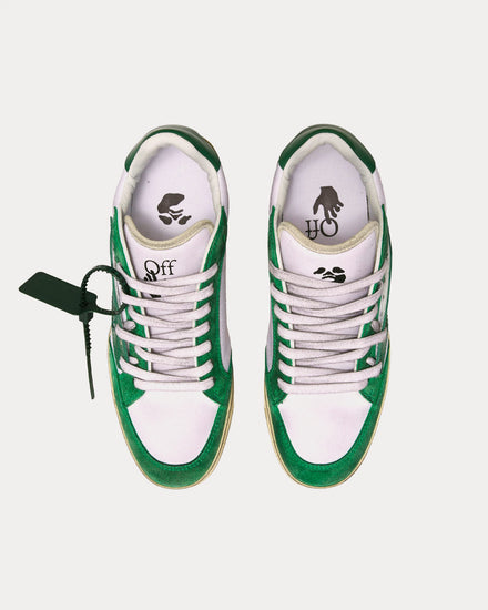 Off-White Men's 5.0 Sneaker Vintage Finish White / Green Low