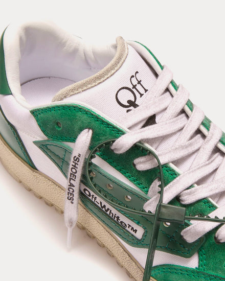Off-White Men's 5.0 Sneaker Vintage Finish White / Green Low
