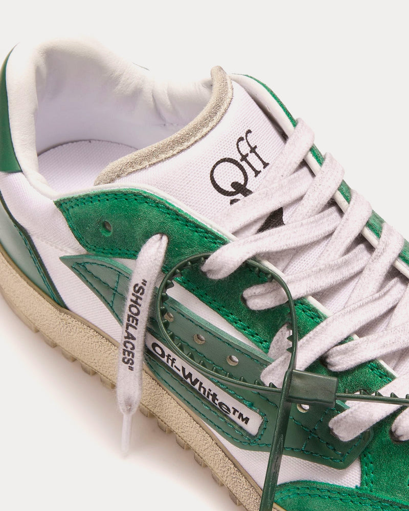 Off-White 5.0 Sneaker Vintage Finish White / Green Low Top Sneakers - 4