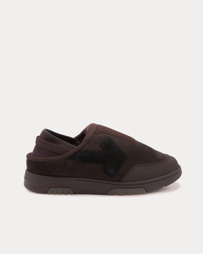 Off-White Mule Out Of Office Brown / Black Slip Ons - 1