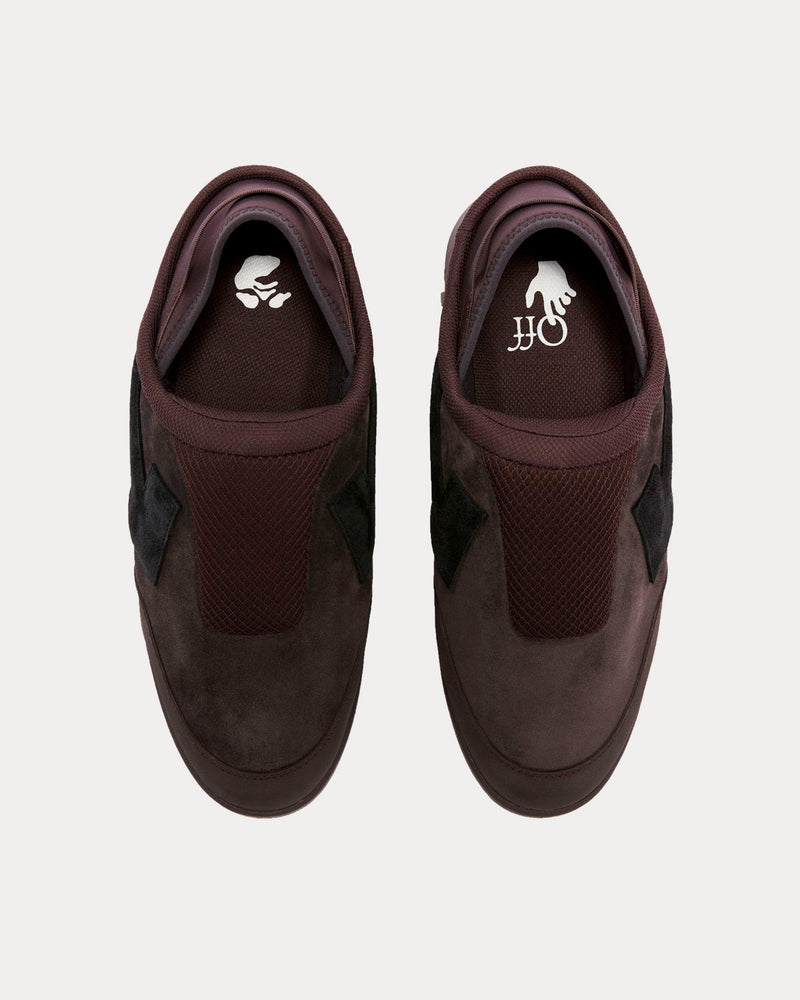 Off-White Mule Out Of Office Brown / Black Slip Ons - 2