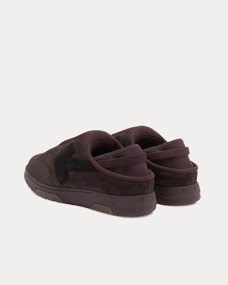 Off-White Mule Out Of Office Brown / Black Slip Ons - 4