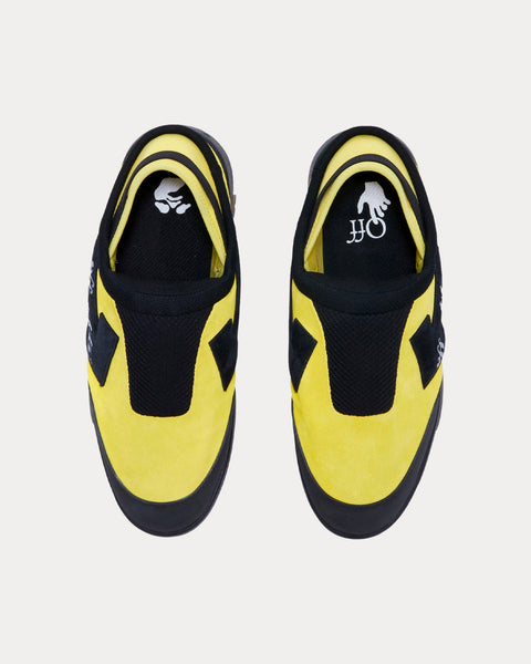 Mule Out Of Office Yellow / Black Slip Ons