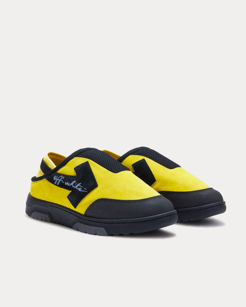 Mule Out Of Office Yellow / Black Slip Ons