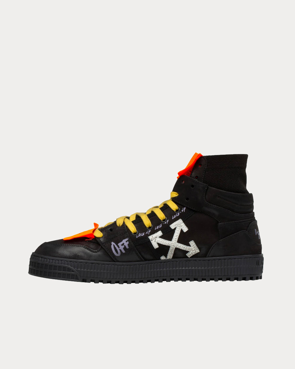 Off white high tops black deals
