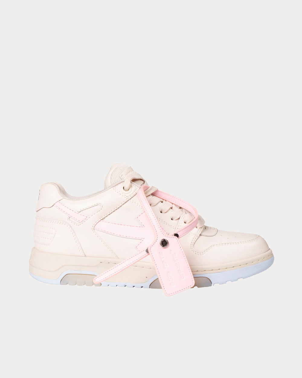 OOO Out of Office Pink / White Low Top Sneakers