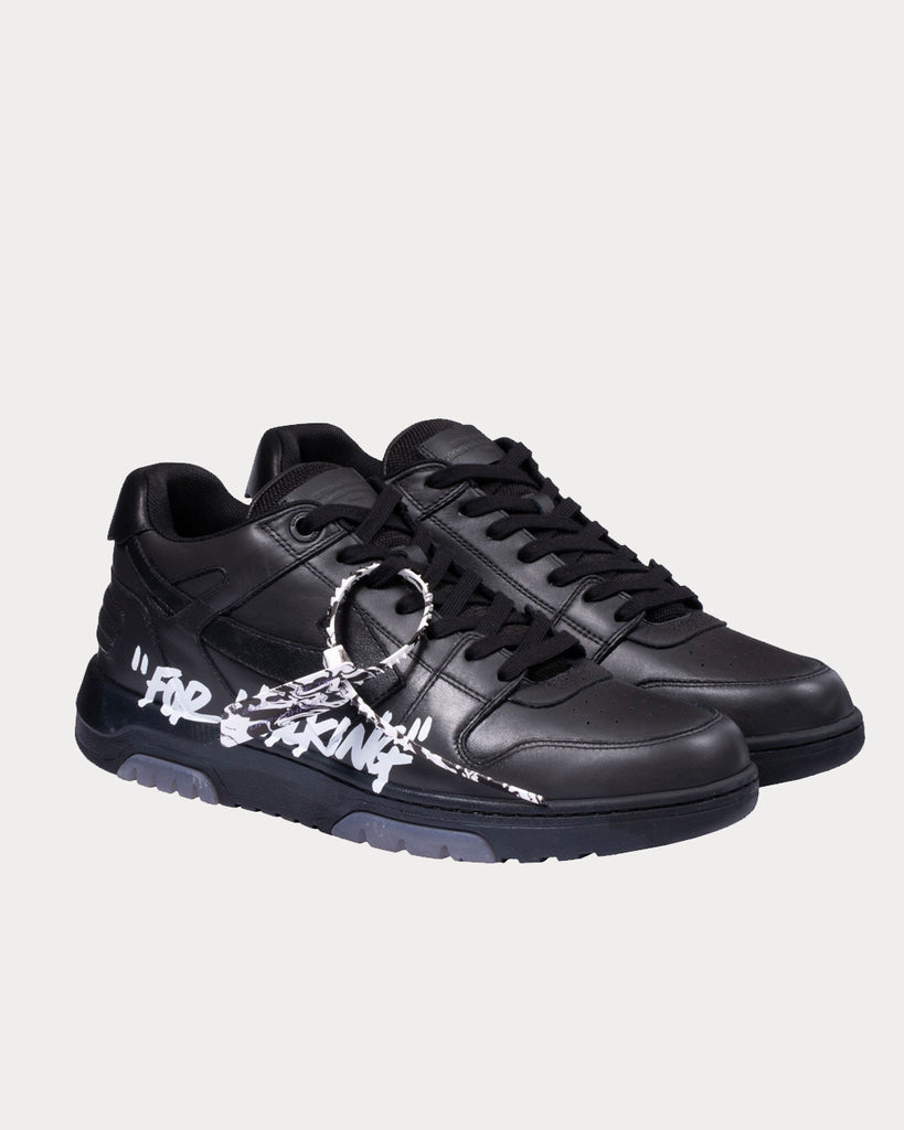 Off-White Out of Office Low Leather Sneakers Black