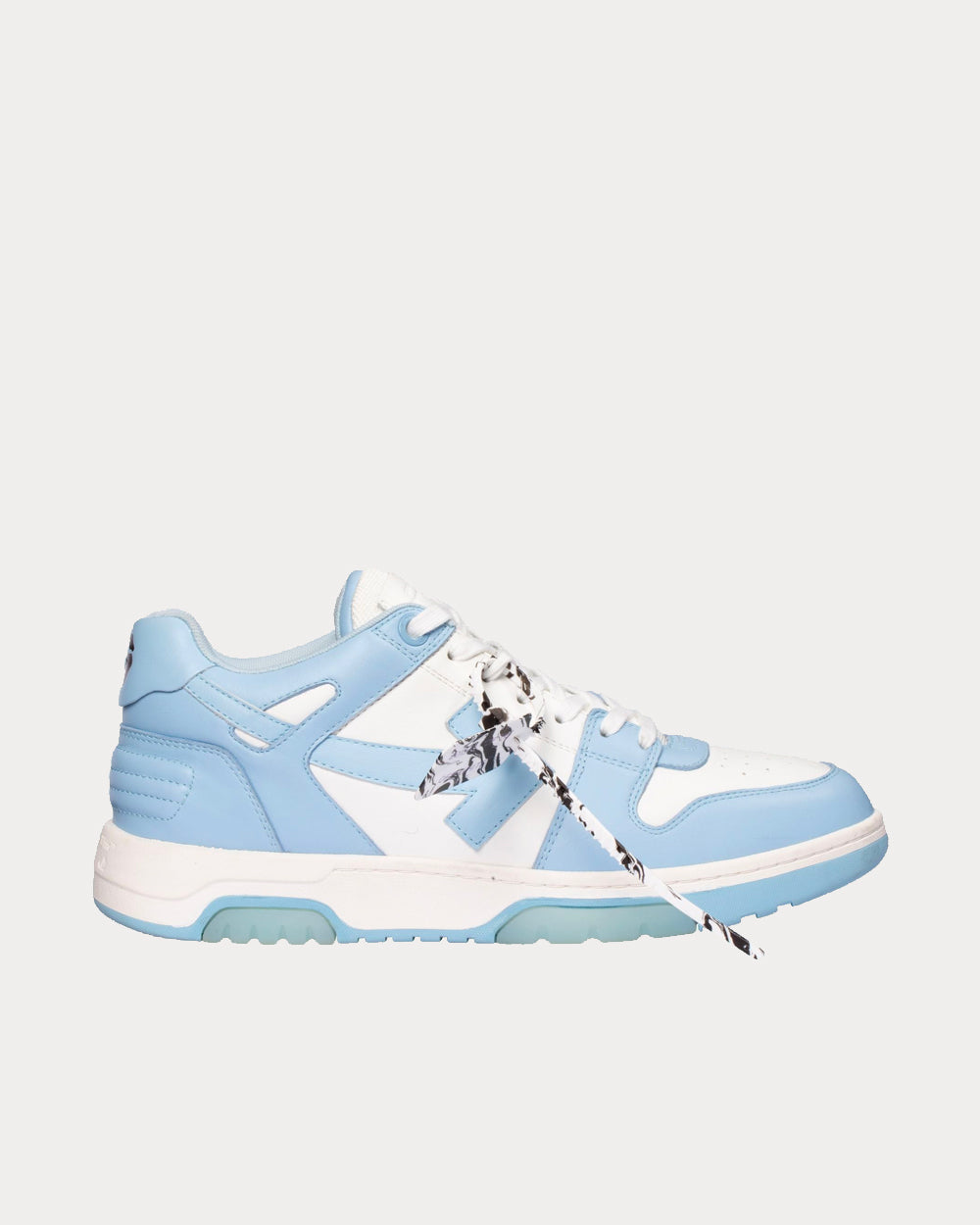 Out Of Office OOO White Light Blue Low Top Sneakers