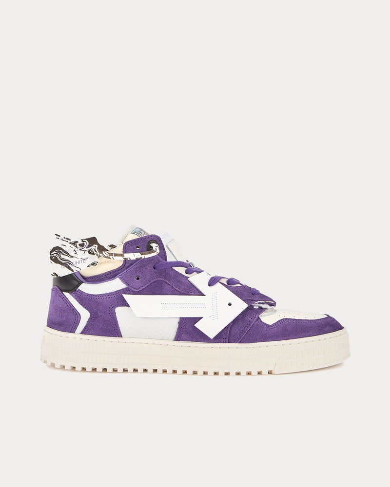 Off-White Off-Court 3.0 White & Purple Low Top Sneakers - 1