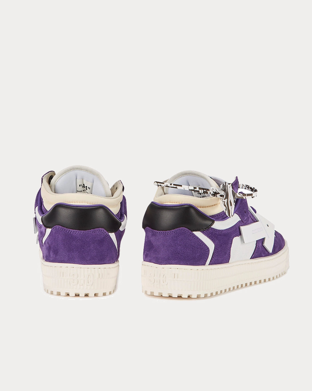 Off-White - Off-Court 3.0 White & Purple Low Top Sneakers