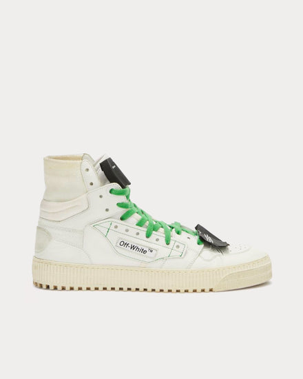 Off-White Off-Court 3.0 White / Green High Top Sneakers - 1