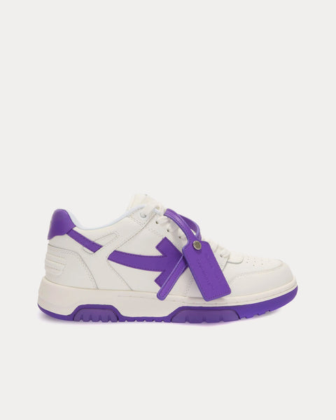 Out Of Office Calf Leather White / Violet Low Top Sneakers