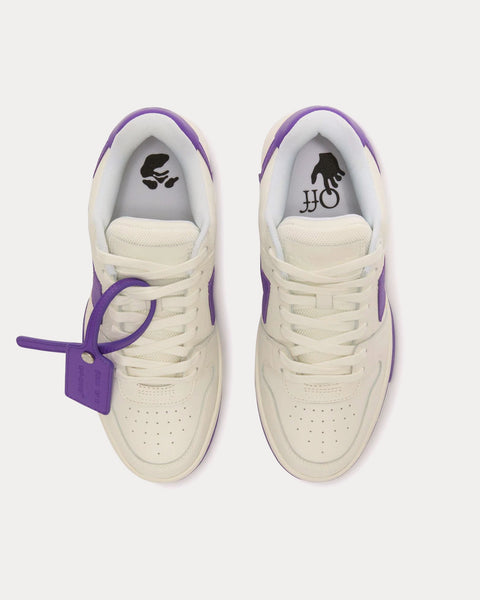 Out Of Office Calf Leather White / Violet Low Top Sneakers