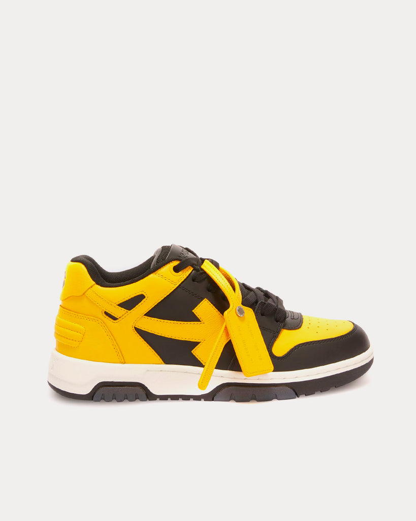 Off-White Out Of Office Calf Leather Yellow / Black Low Top
