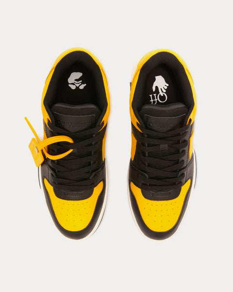 Out Of Office Calf Leather Yellow / Black Low Top Sneakers