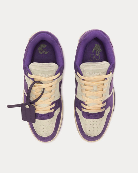 Out Of Office Vintage Suede White / Purple Low Top Sneakers