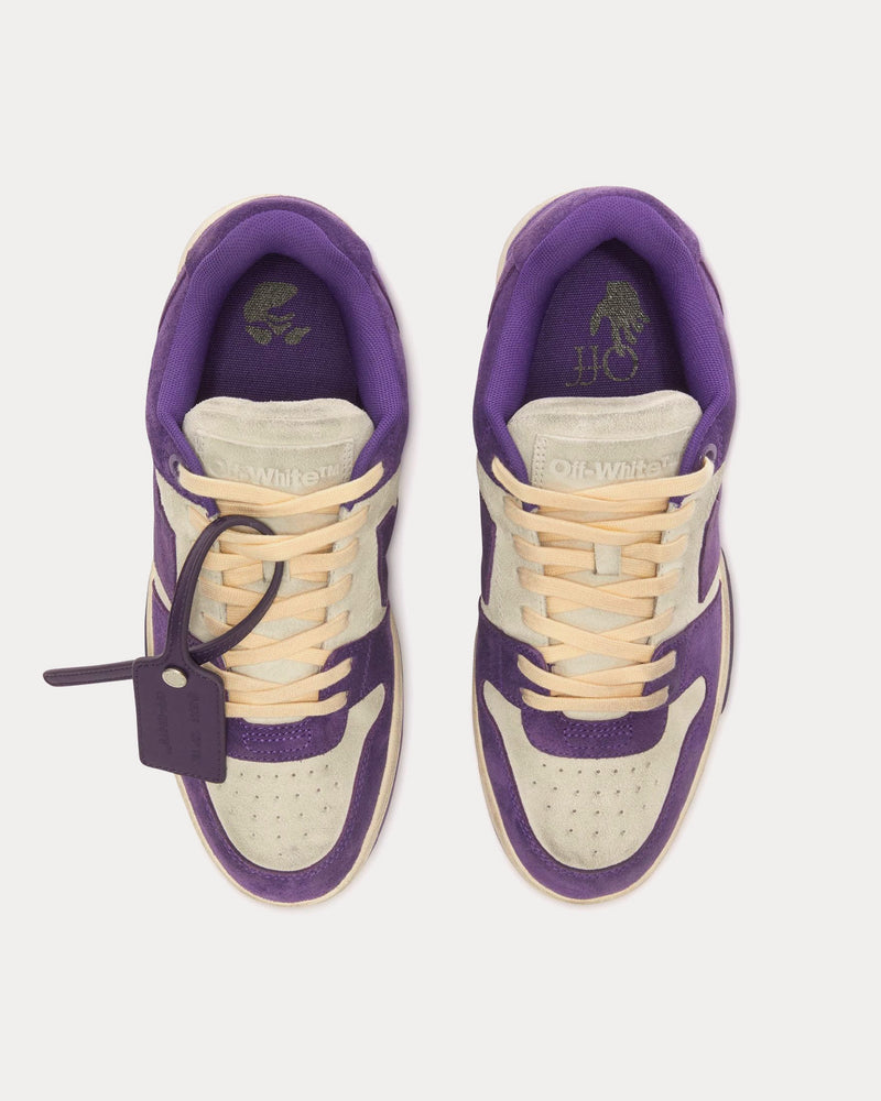 Off-White Out Of Office Vintage Suede White / Purple Low Top Sneakers - 2