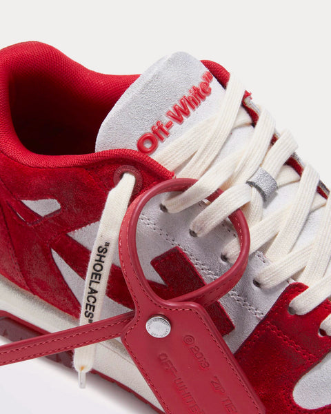 Out Of Office Vintage Suede White / Red Low Top Sneakers