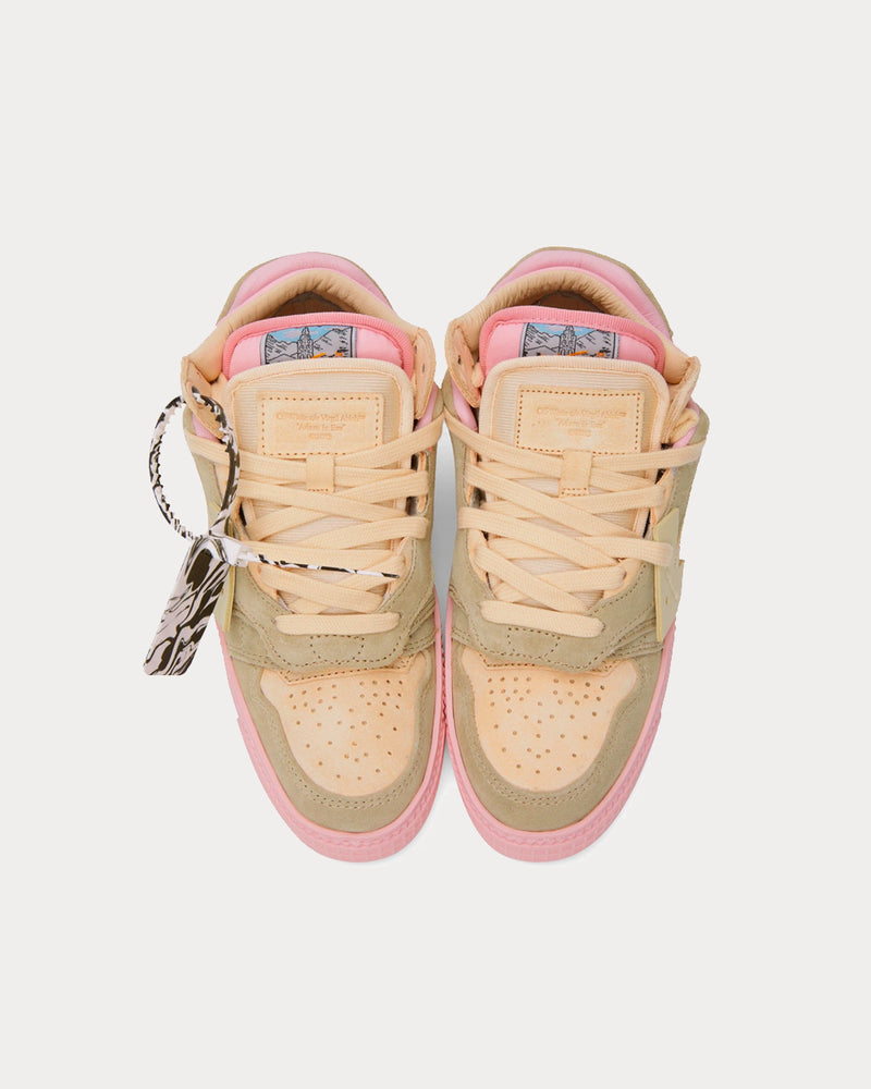 Off-White Floating Arrow Pink / Grey Low Top Sneakers - 2