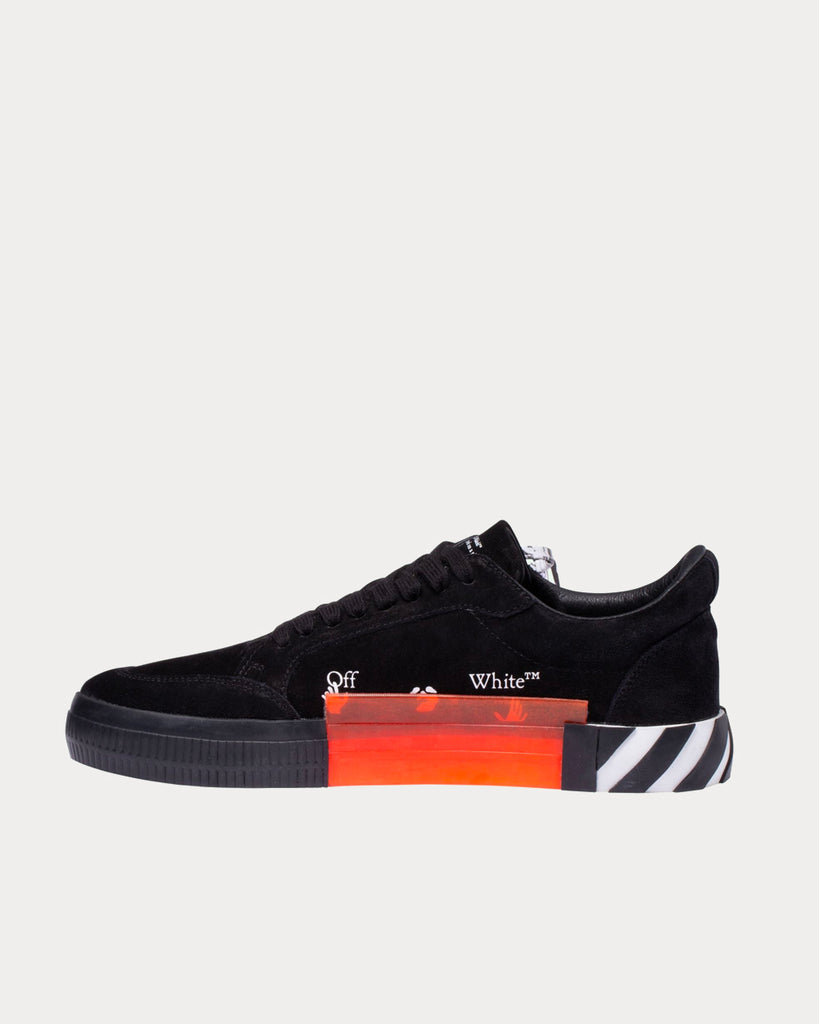 Off-White Vulcanized Black Green Low Top Sneakers - Sneak in Peace