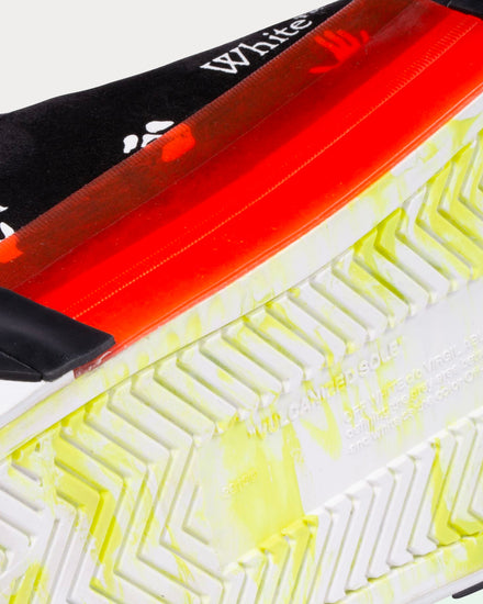 Off-White Vulcanized Black Green Low Top Sneakers - 5