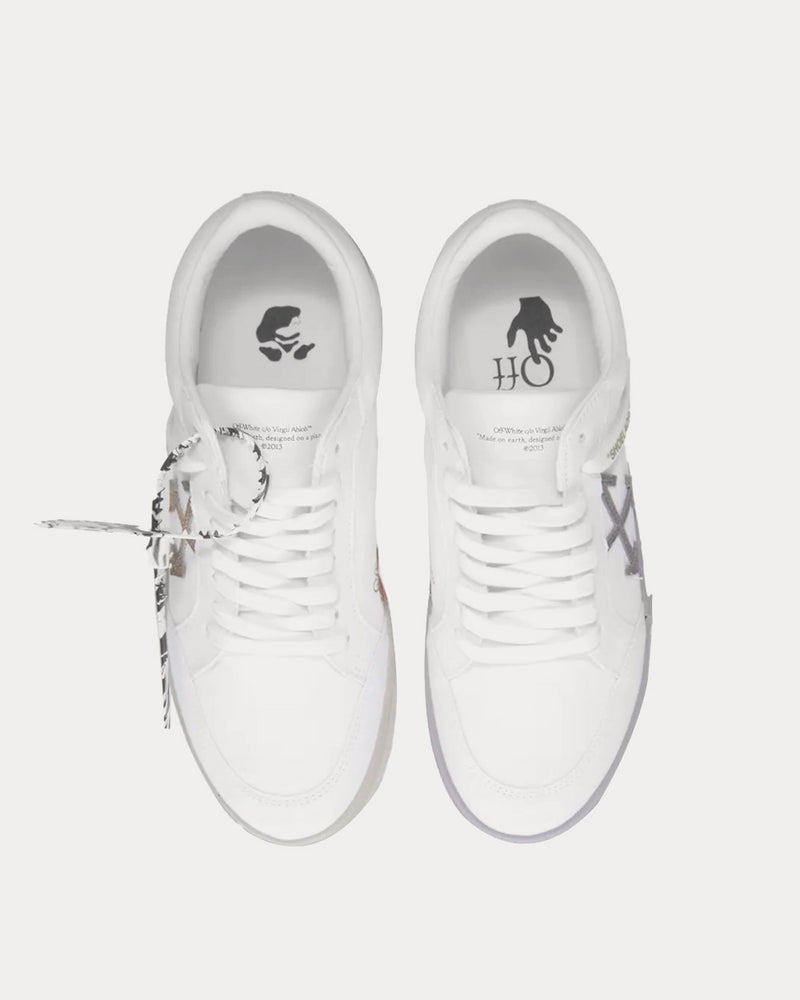 Off-White Vulcanized Eco Canas White / Grey Low Top Sneakers - 2