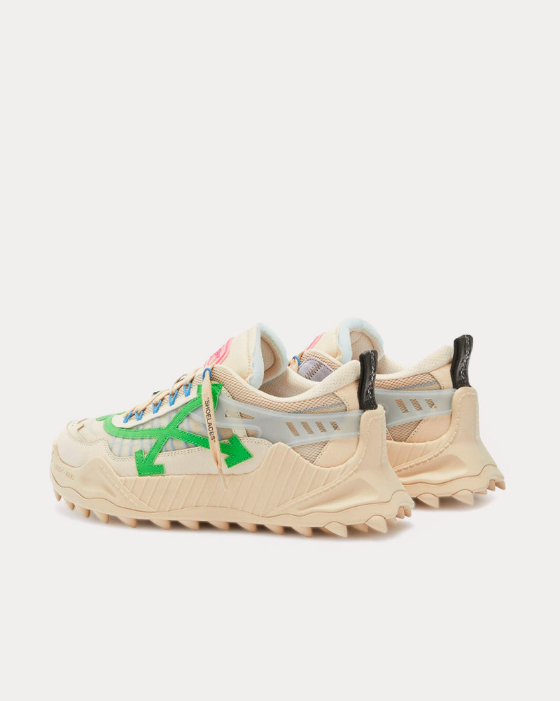 Off-White Odsy-2000 Beige / Green Low Top Sneakers - 4